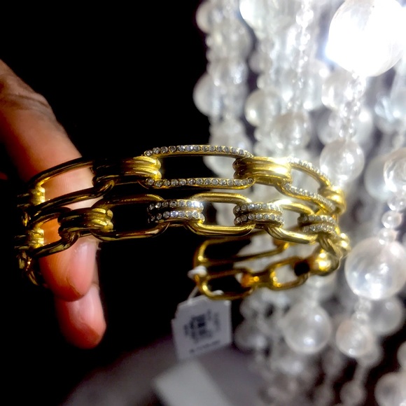 Micheal Kors Cuff Bangles with diamonds - Picture 3 of 6